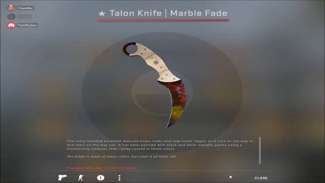 TALON KNIFE MARBLE FADE FIRE AND ICE UNBOXING!!!! смотреть онлайн