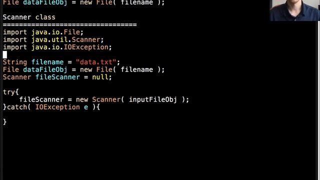 File Input Using a Scanner Object смотреть онлайн