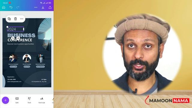 How to make free Poster on Mobile | Canva Free Poster Making | Mamoon_Nama смотреть онлайн