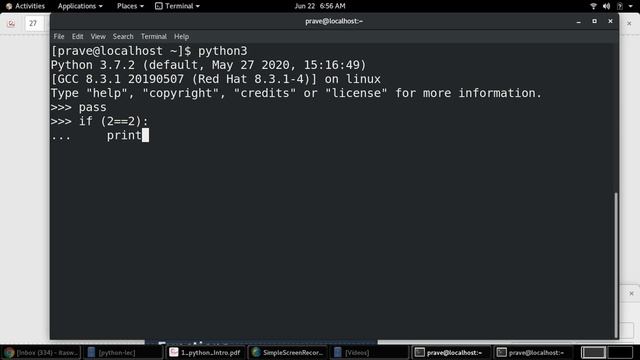 python lecture 10 - Introduction(part-9) Pass смотреть онлайн