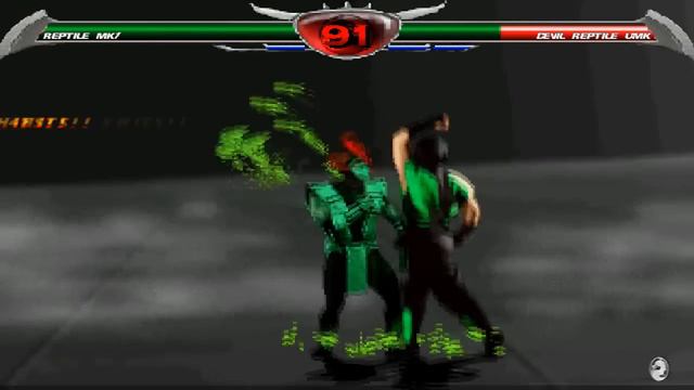 Mortal Kombat Chaotic - MK1 Reptile Playthrough