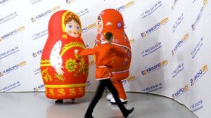 Костюм Матрешка Неваляшка Matryoshka Хохлома и Городецкая роспись