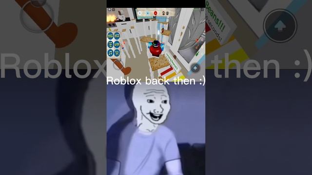 Roblox back then and now ? #shorts смотреть онлайн