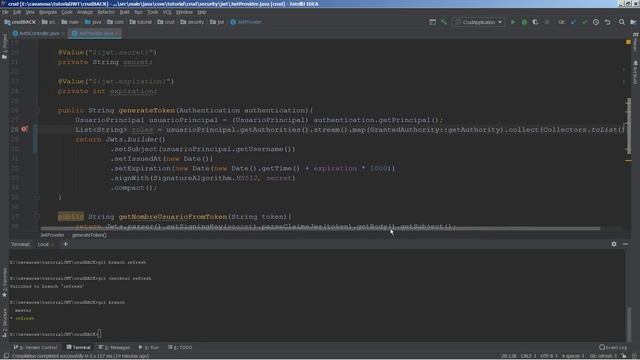 Autenticación JWT con Spring Boot y Angular: Capítulo 14 (update + refresh token) смотреть онлайн