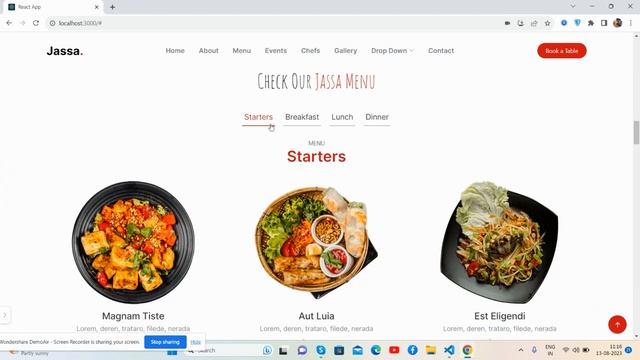 Beautiful Restaurant Template Free in Reactjs смотреть онлайн