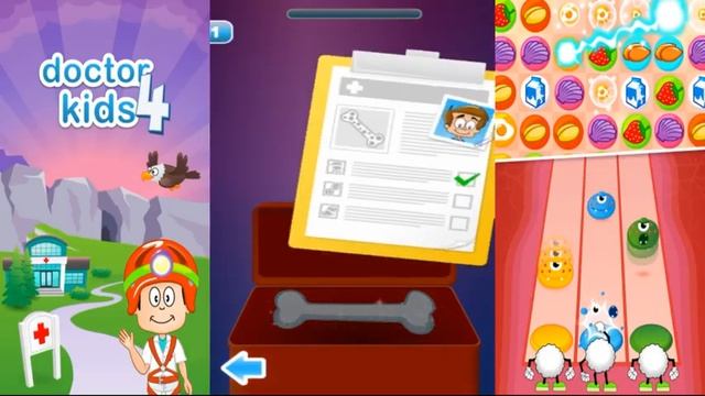 Doctor Kids 4 (Дети врачи 4) Лечим и Спасаем Деток Обзор игры видео как Мультик Let's Play смотреть онлайн