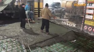 Заливка плиты «Теплый пол»