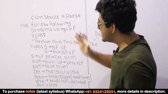Construct a parse tree for the sentence using CFG rules | Natural Language Processing in Hindi смотреть онлайн