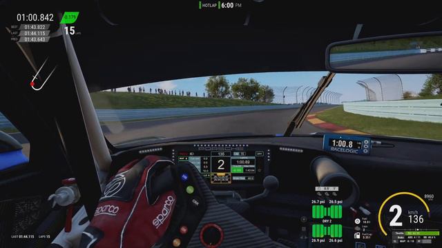 Assetto Corsa Competizione PS5 Watkins Glen 1:43.6 Porsche 992 GT3R смотреть онлайн