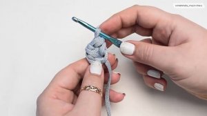 Ремешок для сумки крючком / шнур косичка