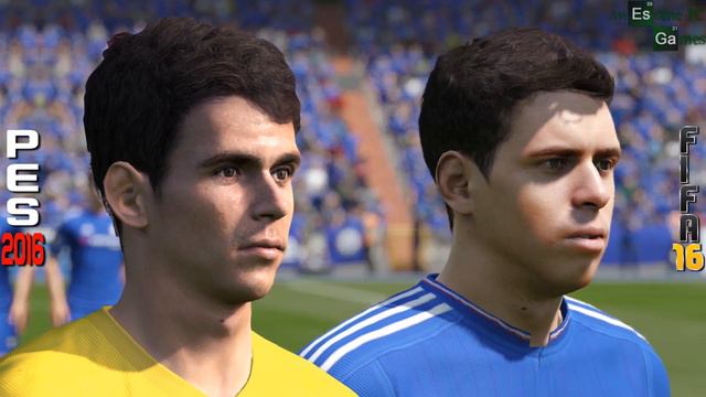 FIFA 16 vs PES 2016 PLAYER FACES | Chelsea (Hazard, Costa, Falcao) смотреть онлайн
