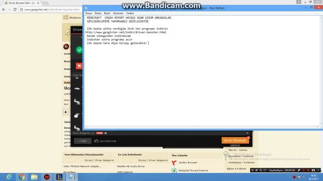MİNECRAFT CRASH REPORT HATASI DÜZELTME %100 2017 WİNDOWS 8 смотреть онлайн