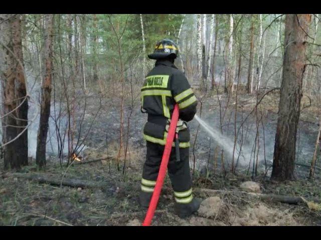 Пожарные поезда СвЖД активно борются с природными пожарами на Урале смотреть онлайн