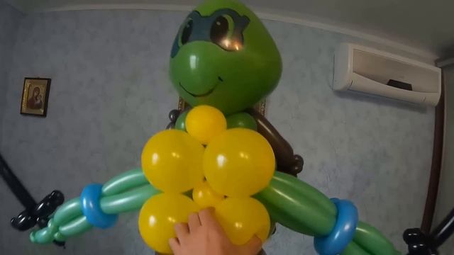 Черепашка ниндзя из воздушных шаров (обзор) Teenage Mutant Ninja Turtles from balloons (review) смотреть онлайн