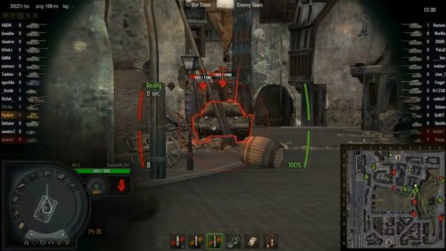 World of Tanks patch 7.3 KV-2 (tier VI) gameplay смотреть онлайн