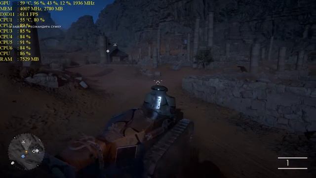 ASUS DUAL-GTX1060-O3G в Battlefield 1 смотреть онлайн
