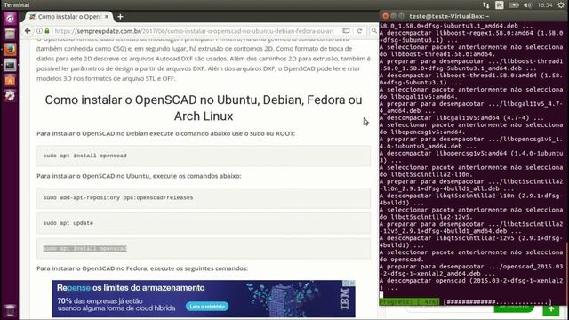 Como instalar o OpenSCAD no Ubuntu смотреть онлайн