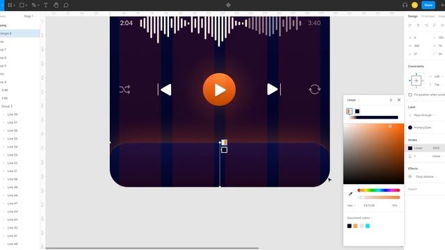Daily UI Challenge Day-5 | Music Player UI Design | Figma смотреть онлайн