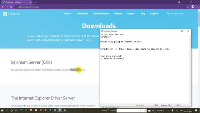 Part 1:Selenium WebDriver Architecture смотреть онлайн