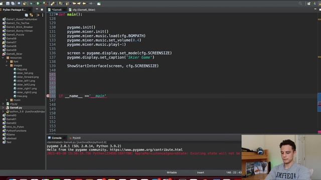 The Skier Game PYTHON Tutorial (Part 7) смотреть онлайн