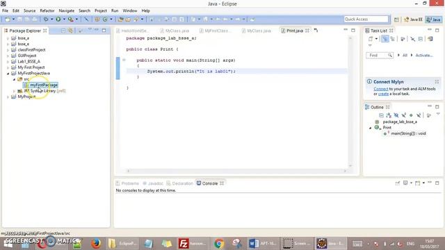 (Java) Create Console based project in Eclipse for Java смотреть онлайн