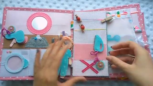 Кукольный домик | мягкая книга из фетра смотреть онлайн