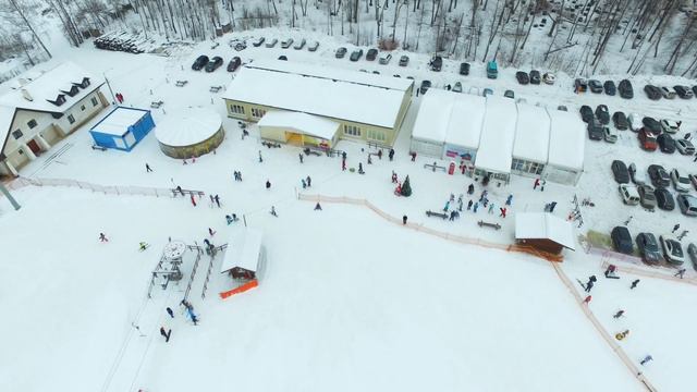 Горнолыжный курорт Подмосковья. "Лисья гора" 2017 Год. смотреть онлайн