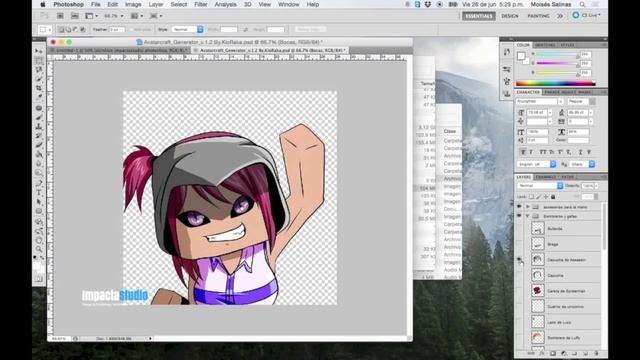 Tutorial como hacer un Skinface (Avatar) de Minecraft en photoshop 2015 смотреть онлайн