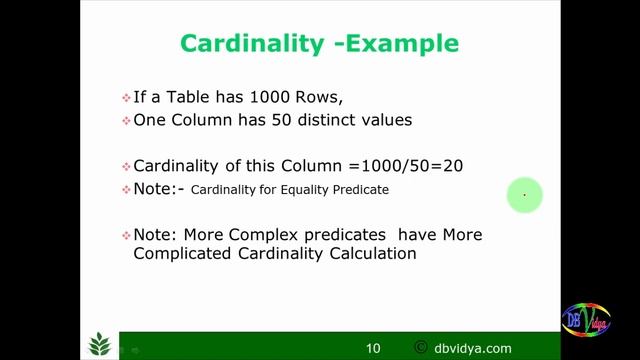 Oracle Performance Tuning Cardinality |Oracle Execution Plan Cardinality Meaning |dbvidya |SqlTunin смотреть онлайн
