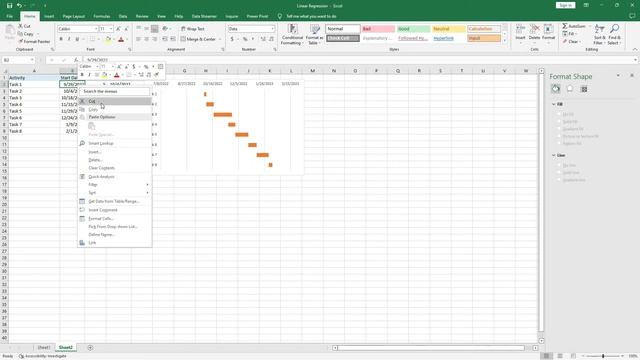 HOW TO CREATE A SIMPLE COLORFUL GANTT CHART IN EXCEL | EXCEL TUTORIALS смотреть онлайн