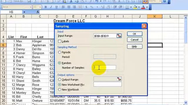 Excel 2003: Random Samplings смотреть онлайн