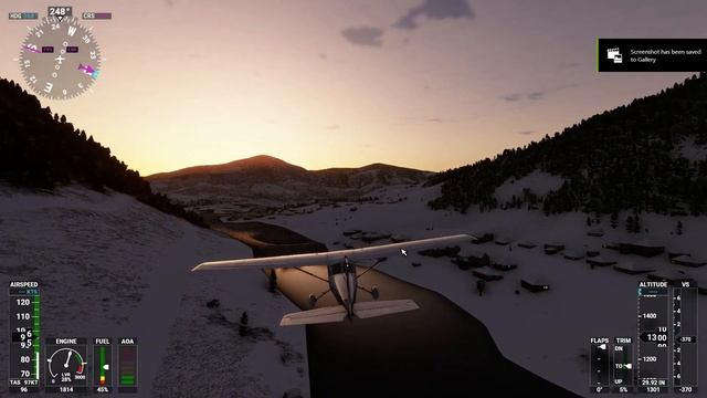 FS2020 - WInter evening over Dravograd, Slovenia смотреть онлайн
