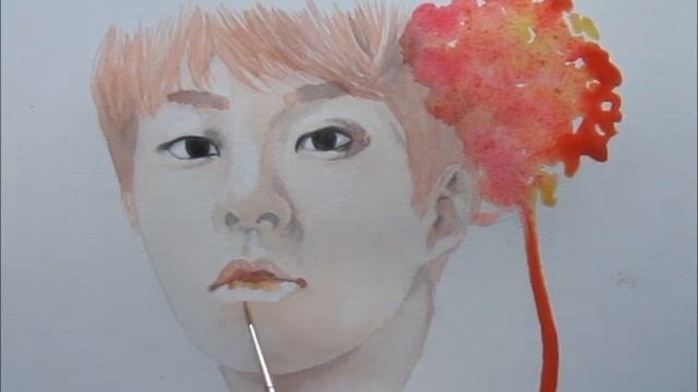 ' A Flower in Flames ' _ Xiumin ( EXO ) - Speed Painting / Fan Art смотреть онлайн