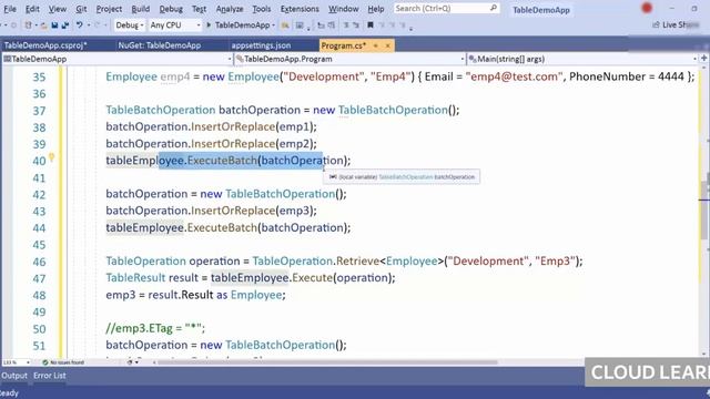 Azure Programming Storage Table | C Language | Lecture 55 смотреть онлайн