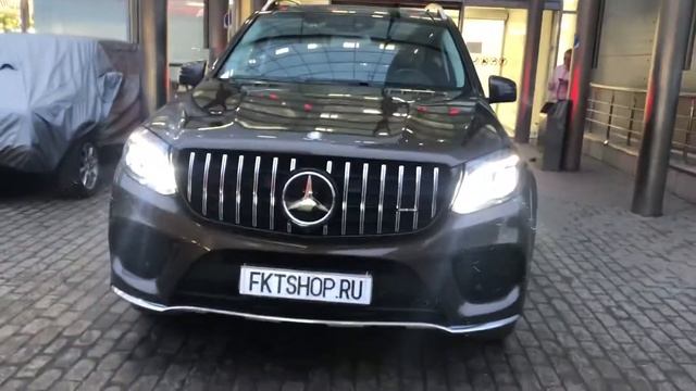 Установка решетки радиатора для Mercedes Benz GLS Решетка GT задний диффузор АМГ GLS63 смотреть онлайн