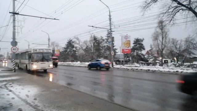 ЭНГЕЛЬС ул.Лесозаводская,от Саратовского моста до ТЦ ЛЕНТА.Транспортная артерия двух городов. смотреть онлайн