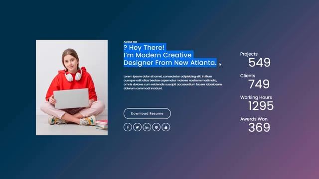 Creative Counter Animation Effect in HTML CSS JS - Source file inside смотреть онлайн