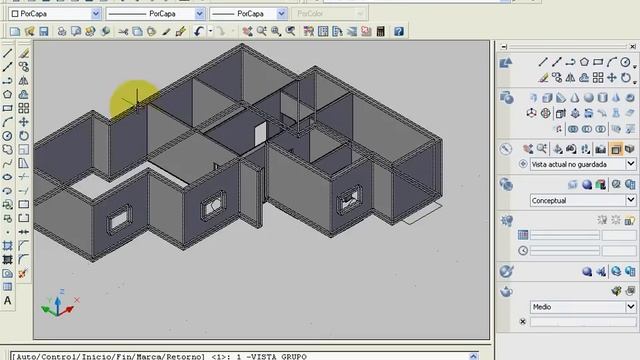 CURSO DE AUTOCAD 3D. Video 2b: huecos de puertas y ventanas смотреть онлайн