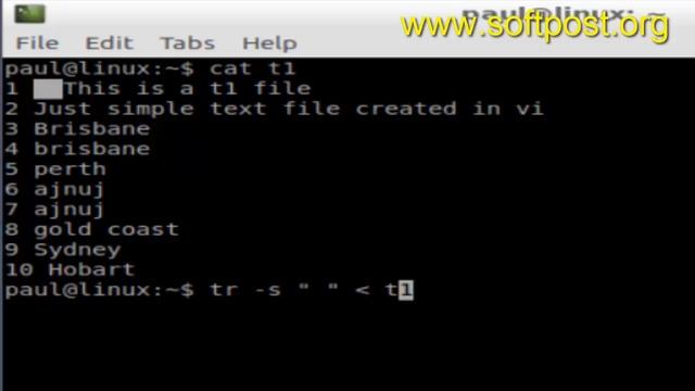 How to replace multiple white spaces by single space in a file in Ubuntu смотреть онлайн