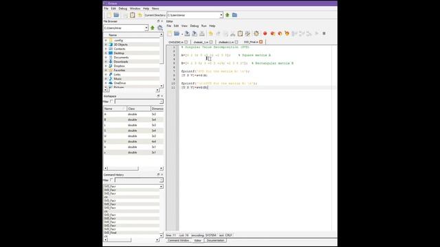 (9.6) Singular Value Decomposition (SVD): MatLab code + download link. смотреть онлайн