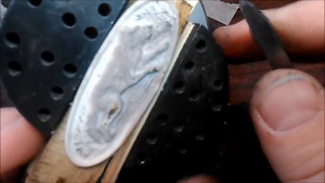Вставки в рукоять из рога лося . смотреть онлайн