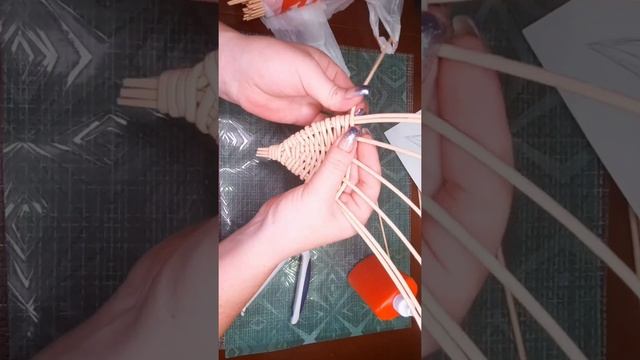 Плетёный кораблик, парус. МК часть3