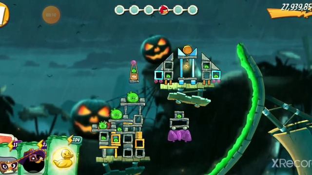 Angry Birds 2 Calavera Hat Adventure Level 8 - 6 birds, without Terence смотреть онлайн