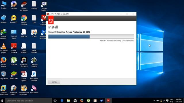 How to Installing Adobe Photoshop CC 2015,Khmer installing adobe photoshop cc_2015 смотреть онлайн