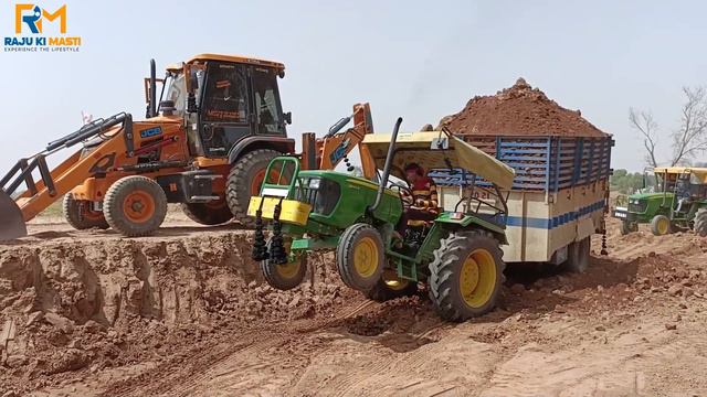 Mahindra 585 Di Xp Plus Vs John Deere 5050 Vs New Holland 3630 Vs John Deere 5042 | JCB 3DX MACHINE смотреть онлайн