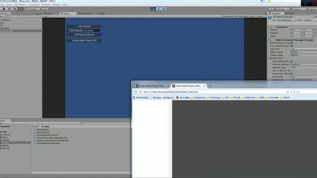 Unity WebGL WebSockets Problem смотреть онлайн