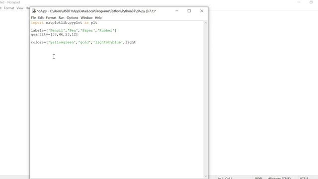 Matplotlib(Python) - Pie Chart Example смотреть онлайн