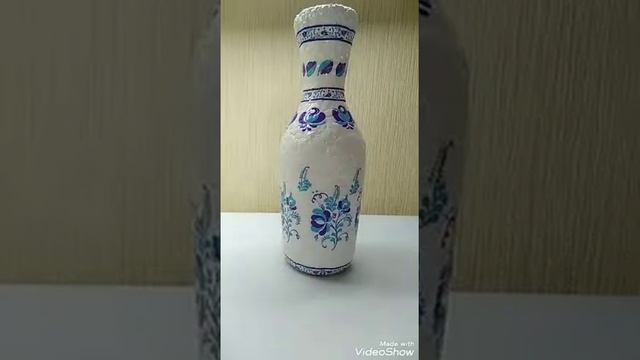 Декупаж вазы яичной скорлупой и бумажными салфетками 2 смотреть онлайн