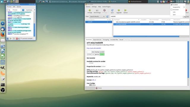Calculate Linux Gentoo save / safe your eyes and use redshift! смотреть онлайн