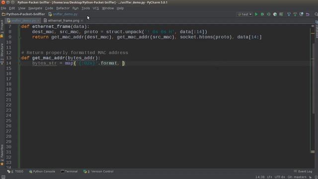 Python Network Packet Sniffer Tutorial 2 Formatting MAC Address смотреть онлайн